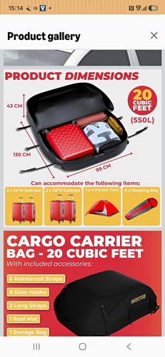 Gadlane cargo carrier bag - carrier,